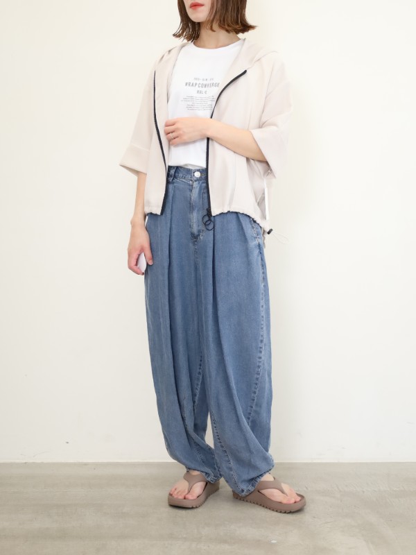 【ayane】メッシュフーディブルゾン