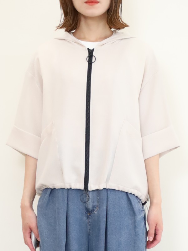 【ayane】メッシュフーディブルゾン