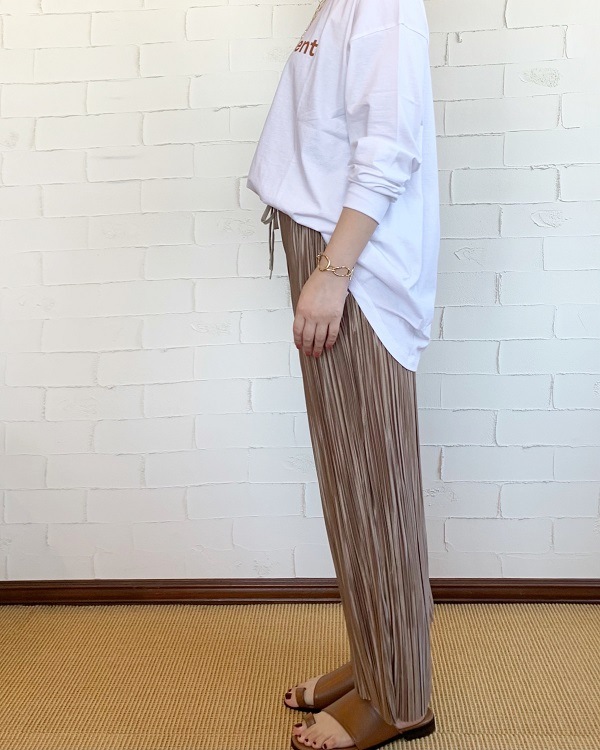 【Boutique Ordinary 】 プリーツワイドパンツ