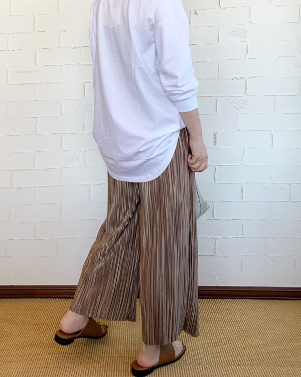 【Boutique Ordinary 】 プリーツワイドパンツ