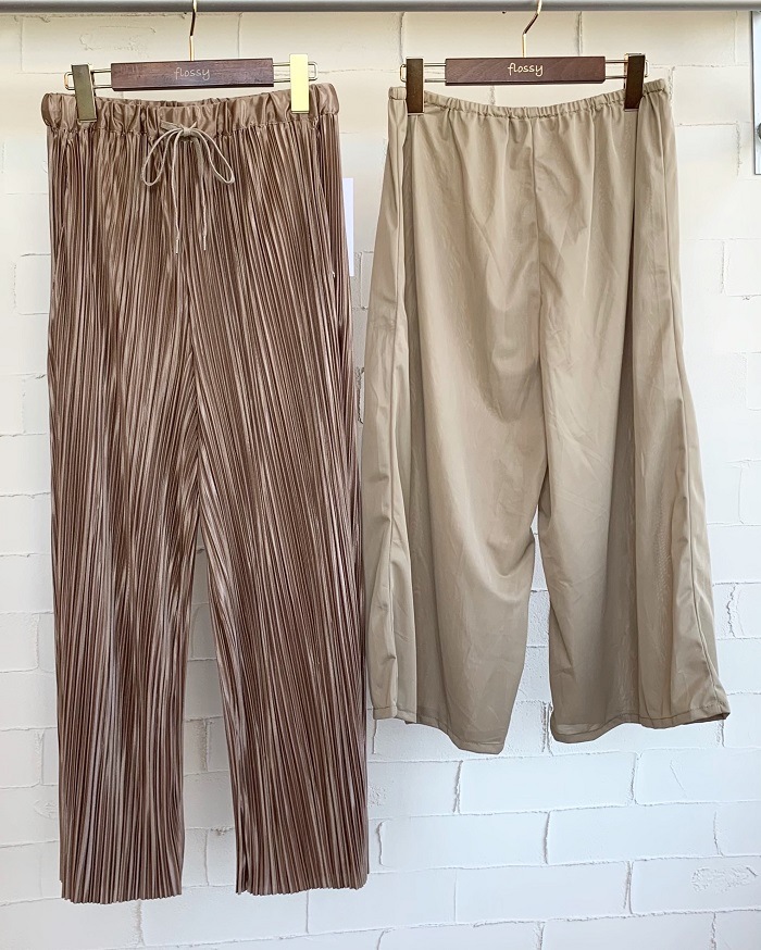 【Boutique Ordinary 】 プリーツワイドパンツ