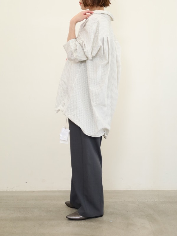 【YENN】裾ワイヤー入りオーバーシャツ