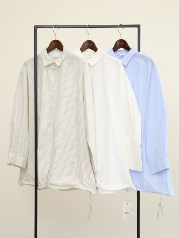 【YENN】裾ワイヤー入りオーバーシャツ