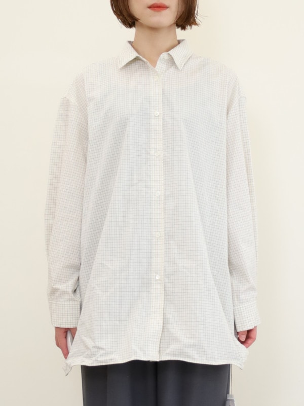 【YENN】裾ワイヤー入りオーバーシャツ