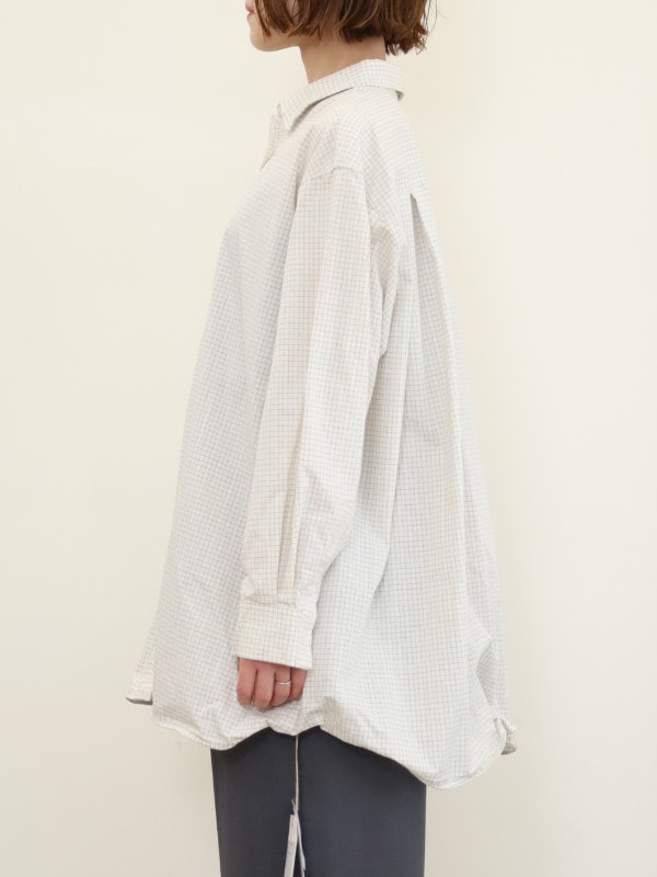 【YENN】裾ワイヤー入りオーバーシャツ