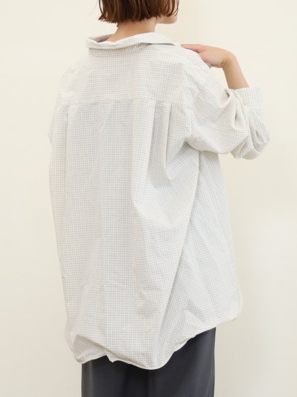 【YENN】裾ワイヤー入りオーバーシャツ
