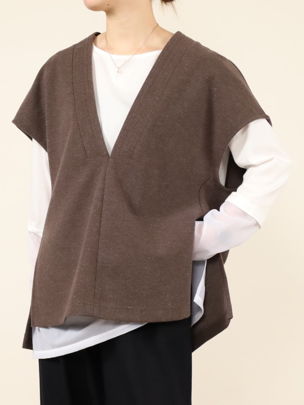 【trois】ニードルジャージージレ