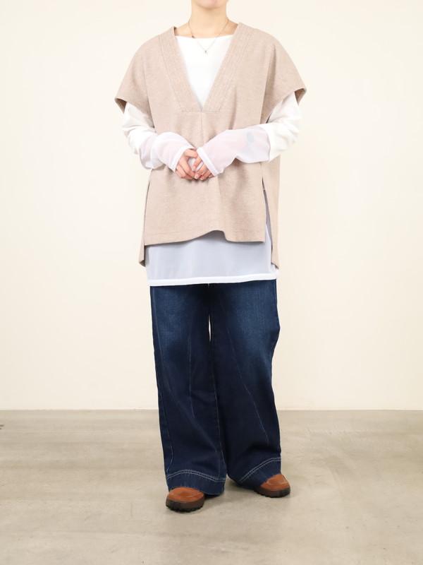 【trois】ニードルジャージージレ