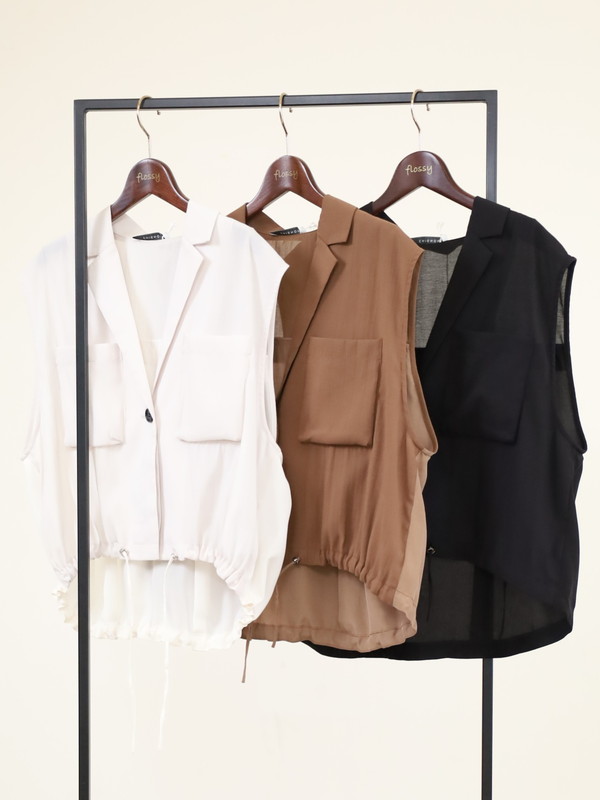 【CHIGNON】ワークテーラードジレ