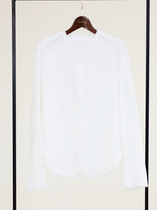 【LeMelange】ダブルガーゼ前開きブラウス