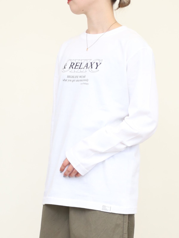 【Boutique Ordinary】タイポグラフ長袖カットソー