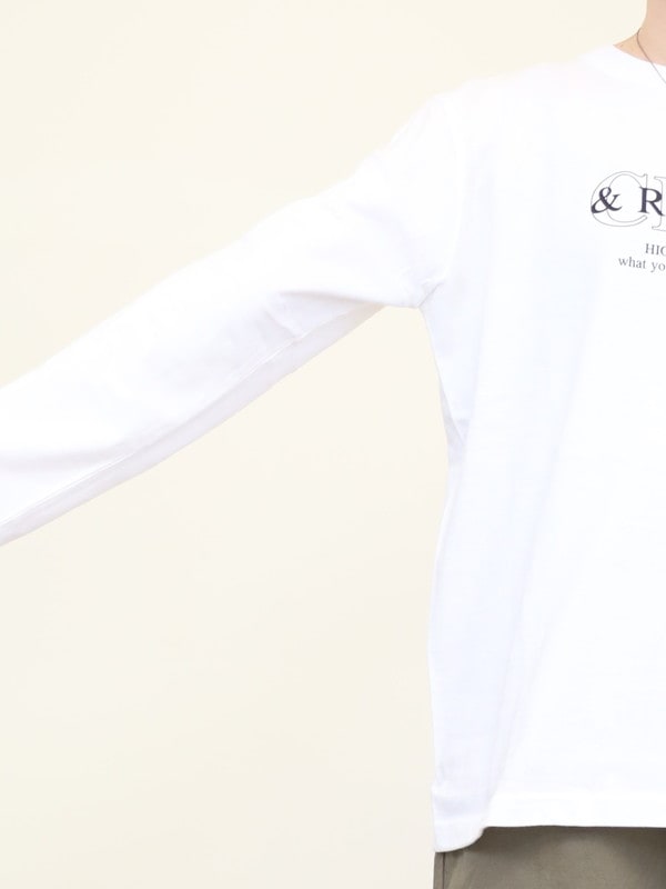 【Boutique Ordinary】タイポグラフ長袖カットソー