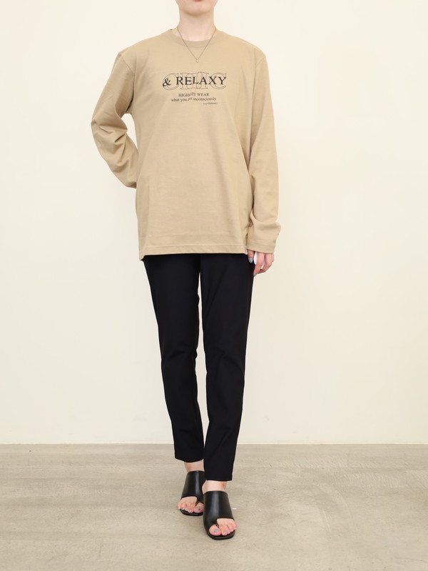 【Boutique Ordinary】タイポグラフ長袖カットソー