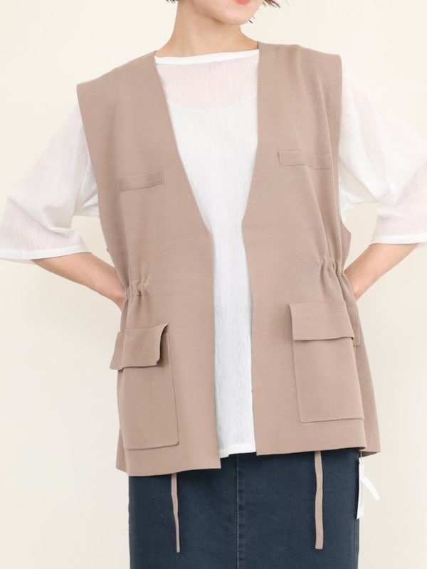 【CHIGNON】総針ワークジレ