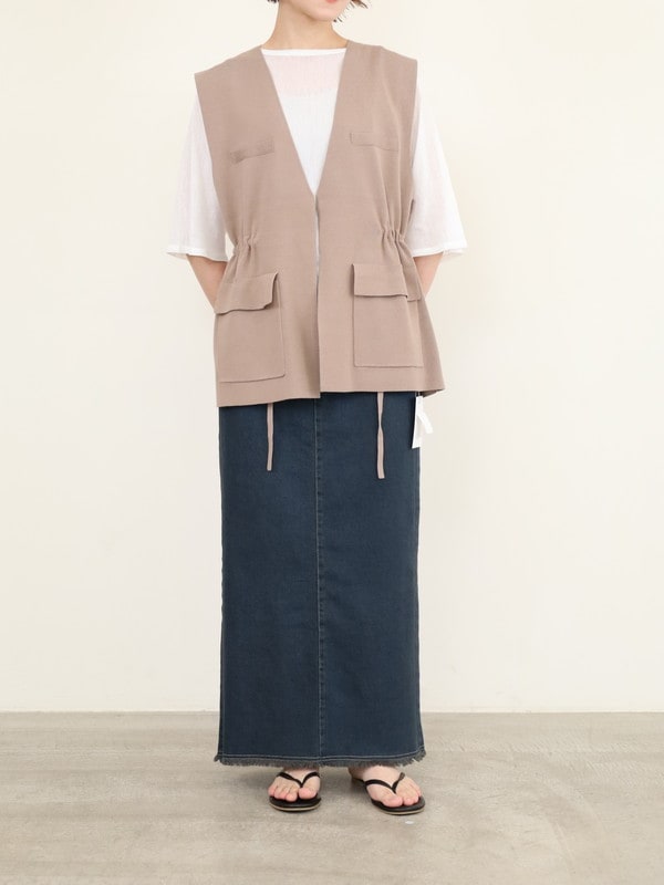 【CHIGNON】総針ワークジレ