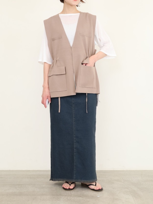 【CHIGNON】総針ワークジレ