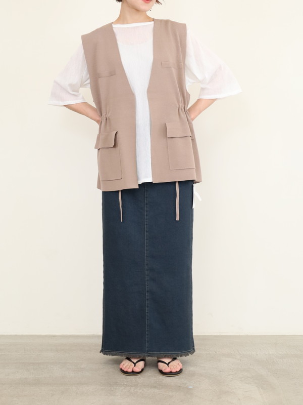 【CHIGNON】総針ワークジレ