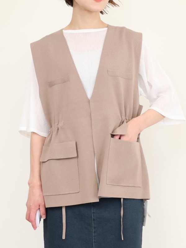 【CHIGNON】総針ワークジレ