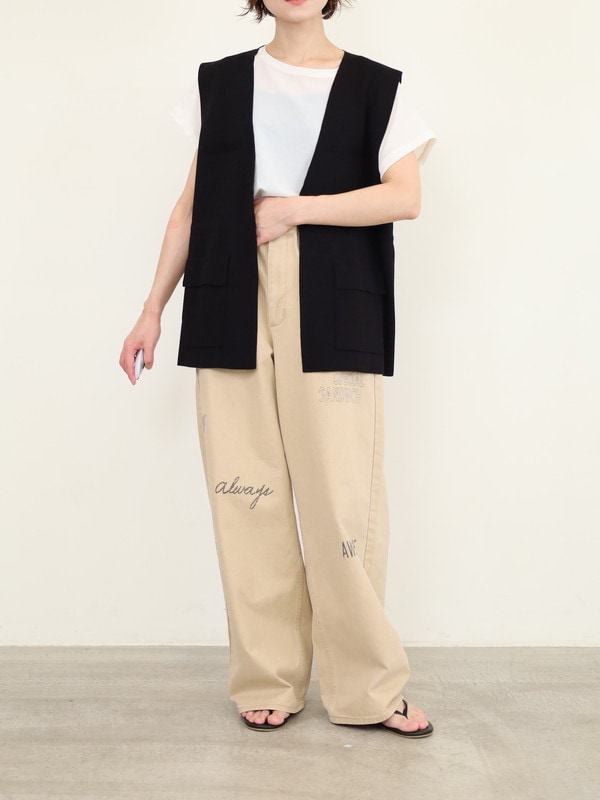 【CHIGNON】総針ワークジレ