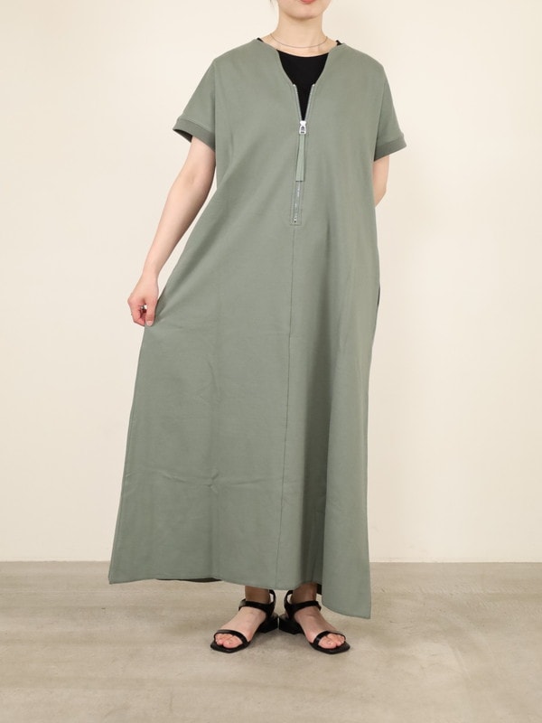 【tranoi】TORAワッペン半袖ワンピース