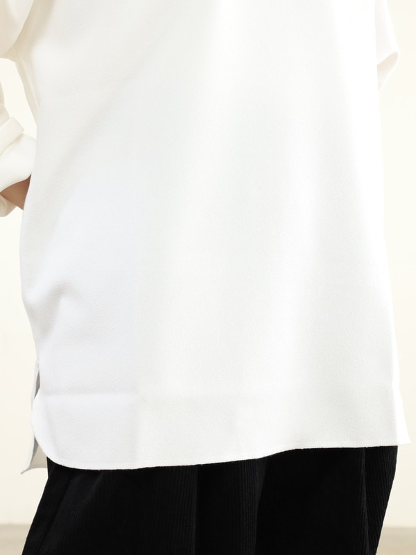 【LeMelange】ガゼット入りラウンドヘムトップス