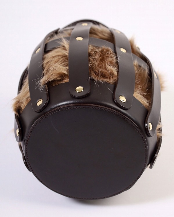 【VIOLA'dORO】エコファー×牛革バック