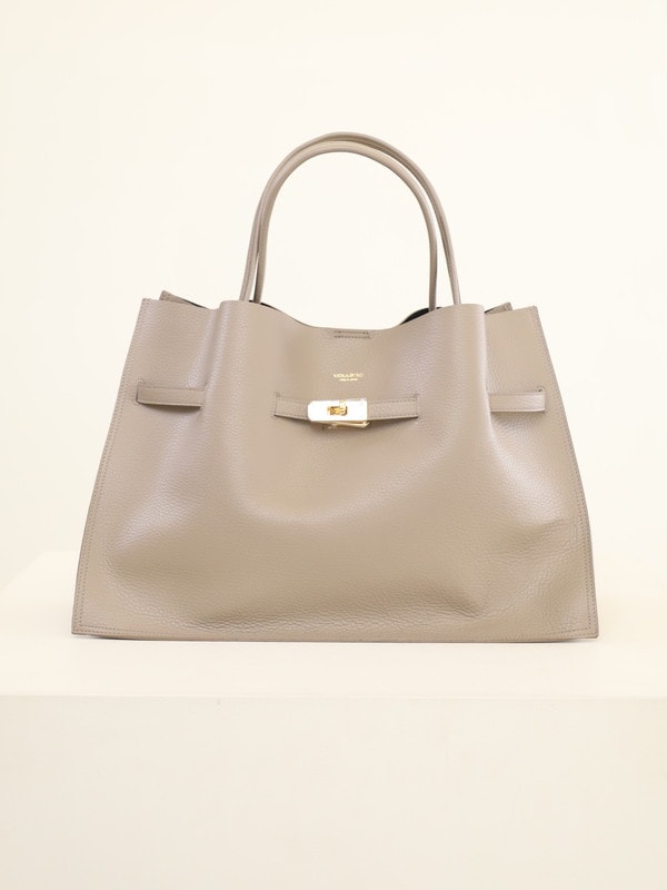 【VIOLA'dORO】牛革型押しWフェイスA4トート