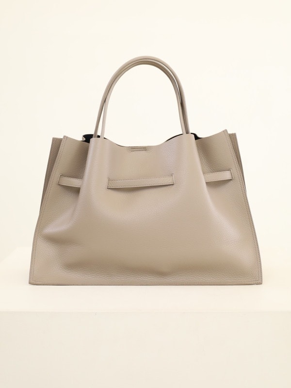 【VIOLA'dORO】牛革型押しWフェイスA4トート