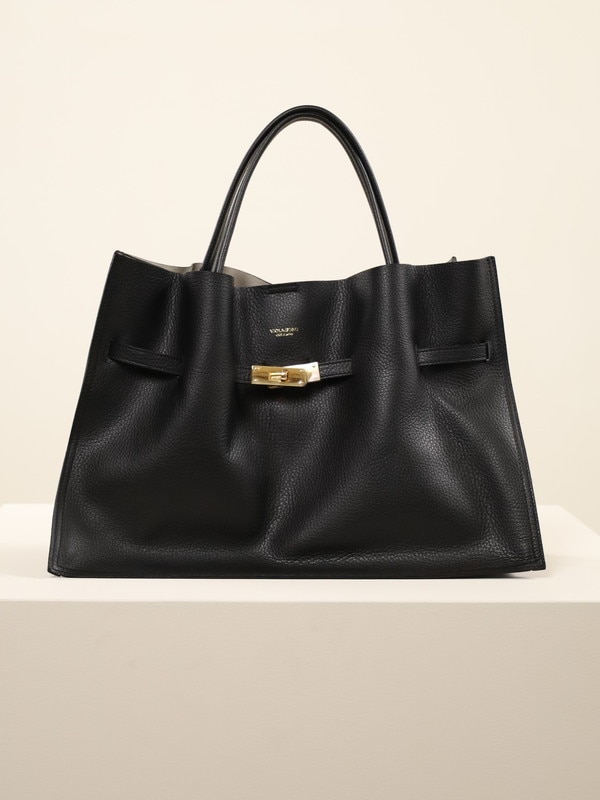 【VIOLA'dORO】牛革型押しWフェイスA4トート