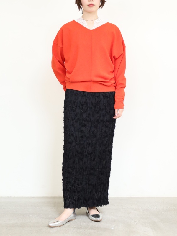 【CEaRET】ジャガードルリーツタイトスカート