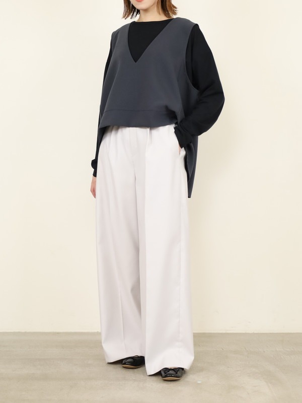 【CEaRET】タックストレートパンツ