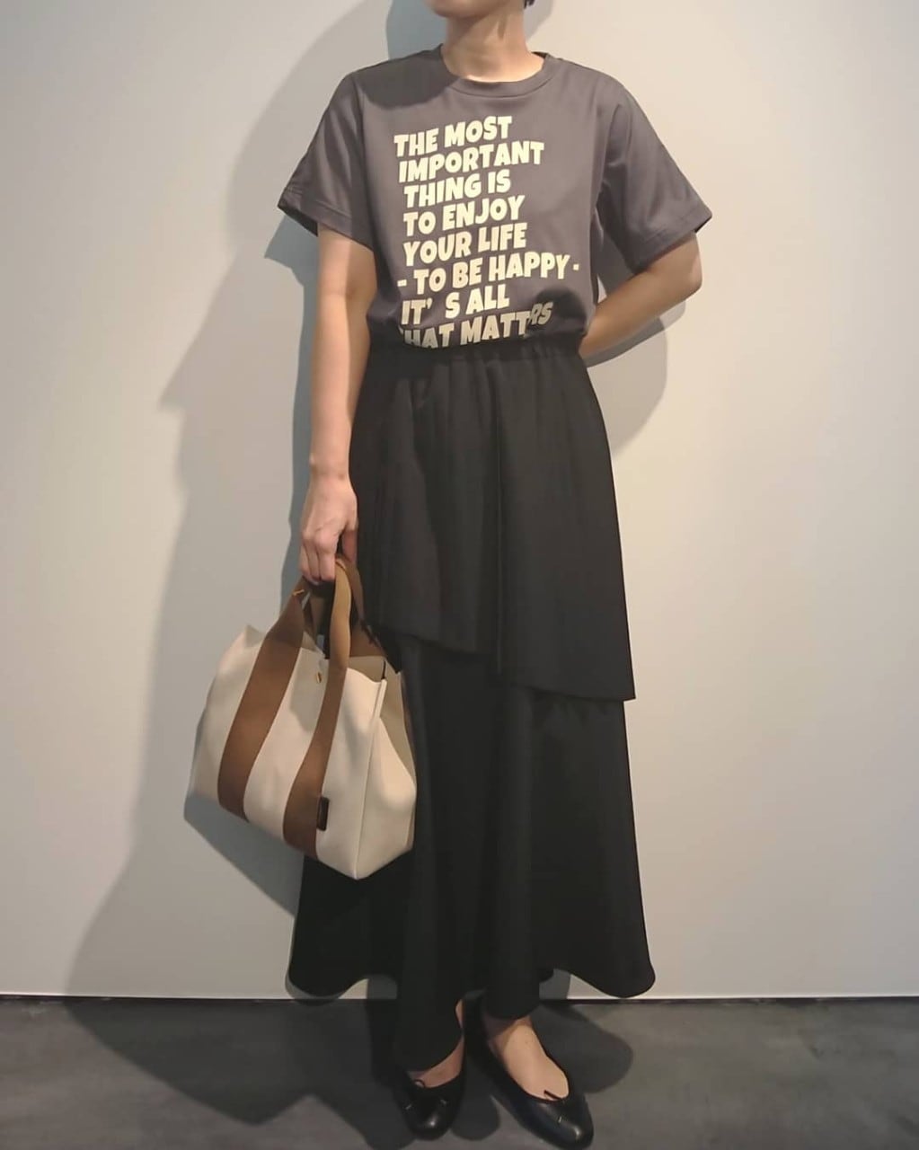 【MARECHAL TERRE】部分プリーツアシンメトリースカート
