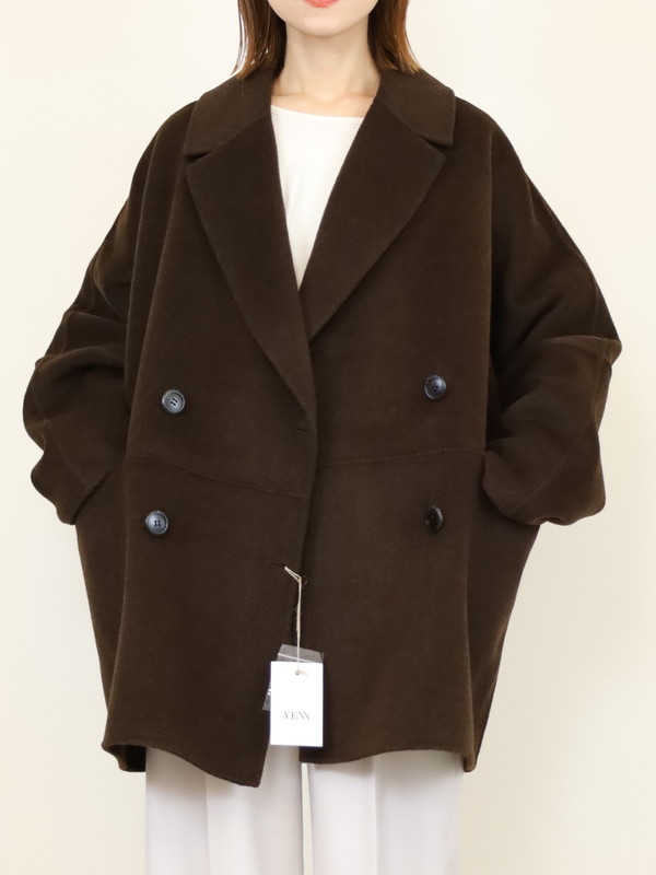 【YENN】ダブルフェイスピーコート