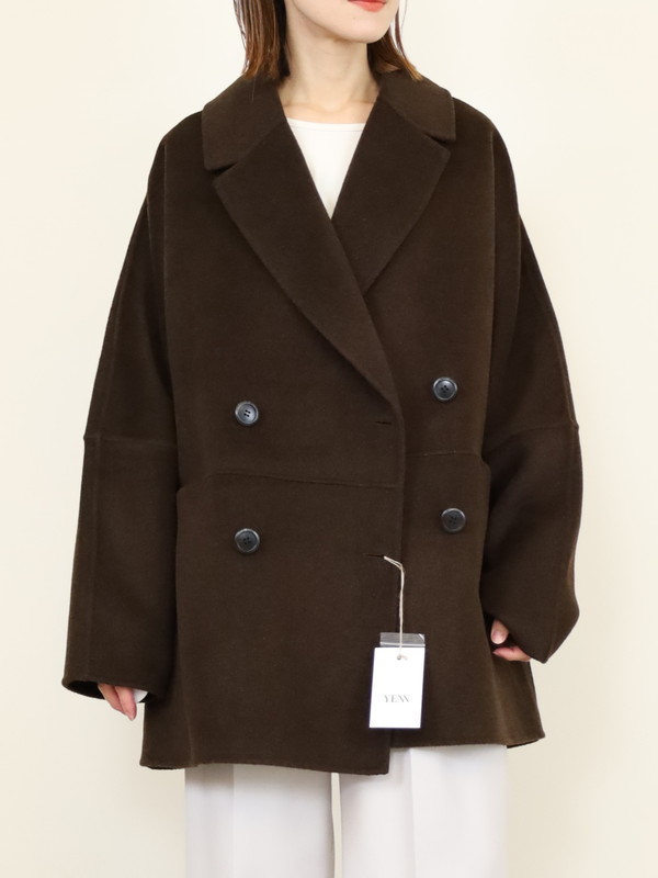 【YENN】ダブルフェイスピーコート