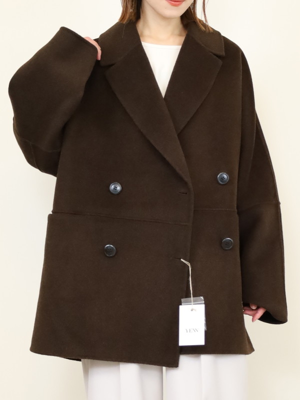【YENN】ダブルフェイスピーコート