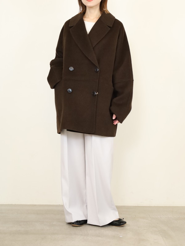 【YENN】ダブルフェイスピーコート