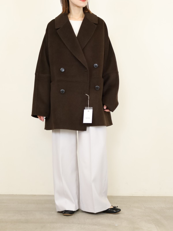 【YENN】ダブルフェイスピーコート