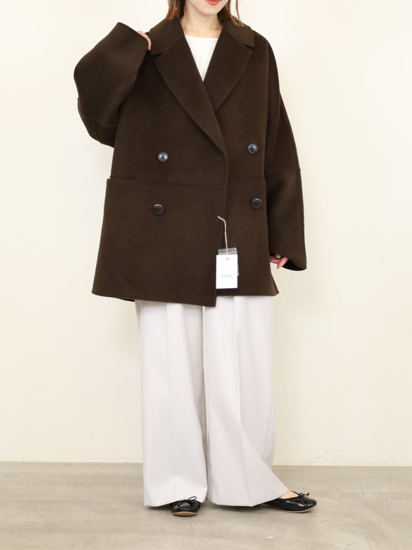 【YENN】ダブルフェイスピーコート