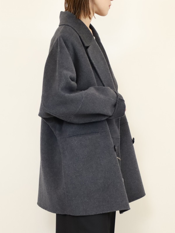 【YENN】ダブルフェイスピーコート