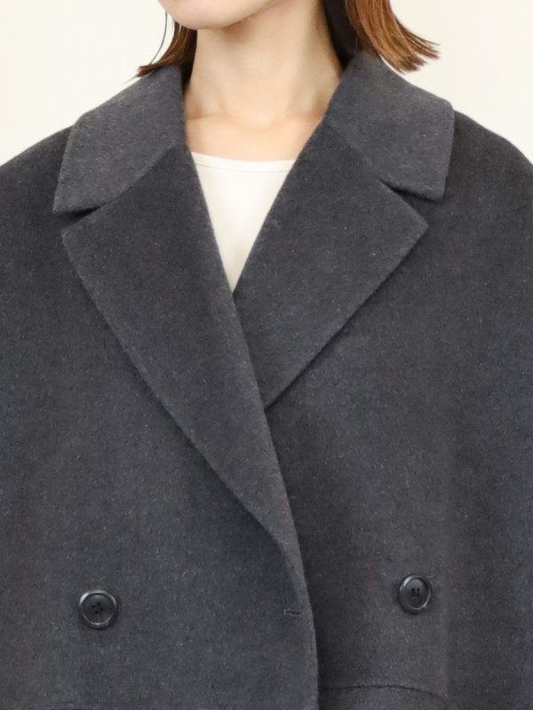 【YENN】ダブルフェイスピーコート