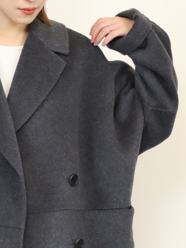 【YENN】ダブルフェイスピーコート
