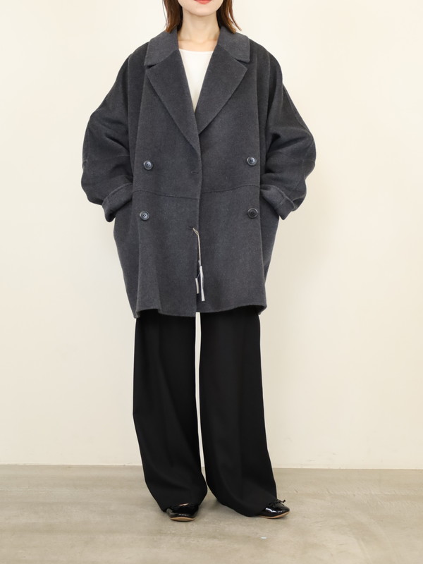 【YENN】ダブルフェイスピーコート