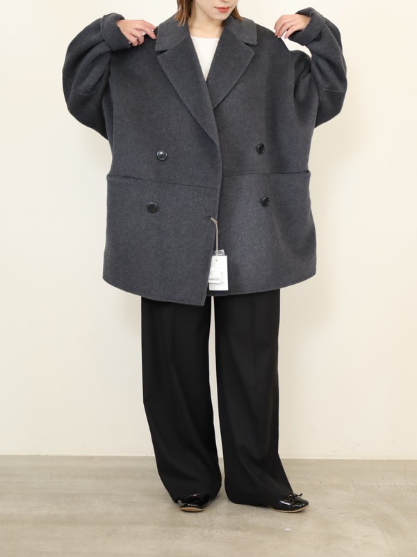 【YENN】ダブルフェイスピーコート