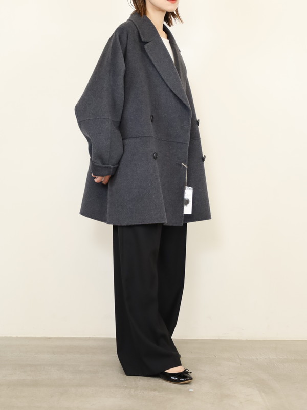 【YENN】ダブルフェイスピーコート
