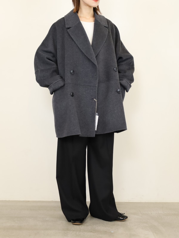 【YENN】ダブルフェイスピーコート