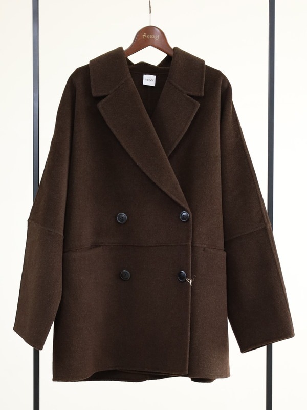 【YENN】ダブルフェイスピーコート