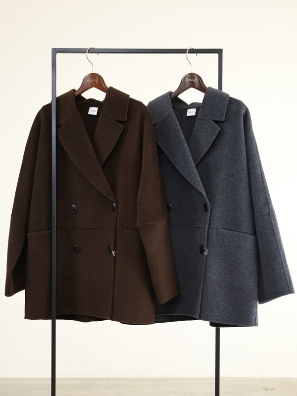 【YENN】ダブルフェイスピーコート