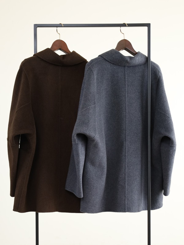 【YENN】ダブルフェイスピーコート