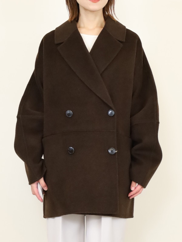 【YENN】ダブルフェイスピーコート