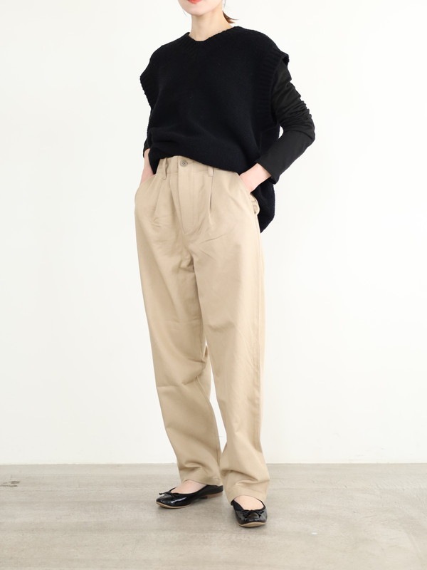 【JOHNBULL】ライトモールスキンタックイージーパンツ